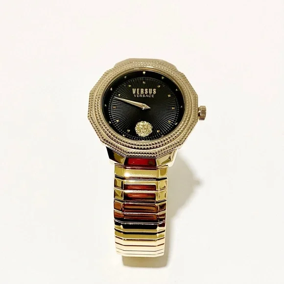 Versace Versus Versace Gold Studded Women’s Watch NWT - Picture 5 of 11